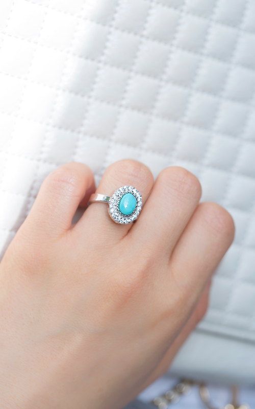 1255003 - [나스첸카 NASCHENKA] Turquoise hathaway ring _ 터키석 반지