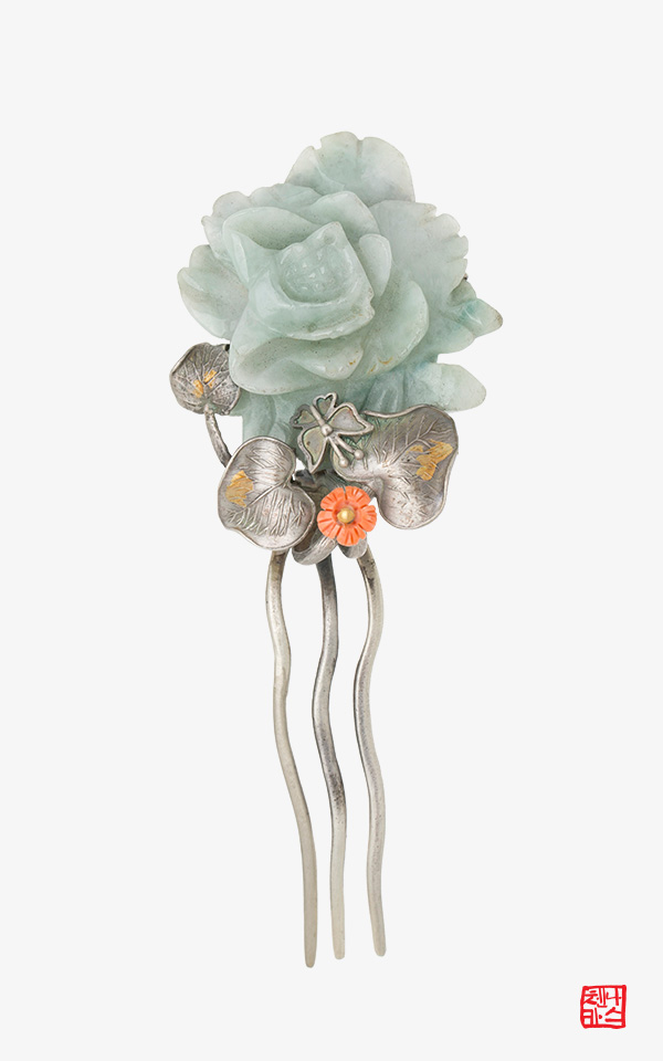 1463677 - [나스첸카 NASCHENKA] tvN 철인왕후 협찬 _ 언제나 당신이 _ 비취 뒤꽂이 산호 뒤꽂이