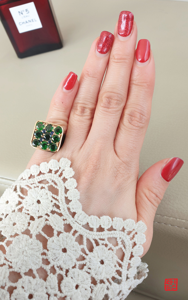 1439135 - [1] pre production sample _ 크롬디옵사이드반지 _ 보석반지 _ 원석반지