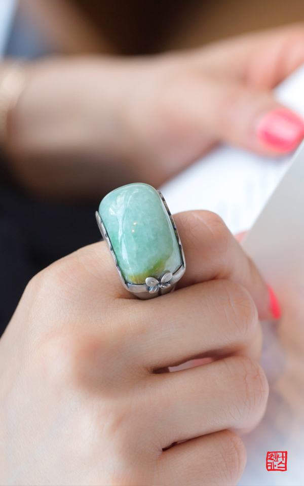 1451688 - [346] pre production sample _ 원석반지 _ 비취반지 _ 옥반지 _전통반지