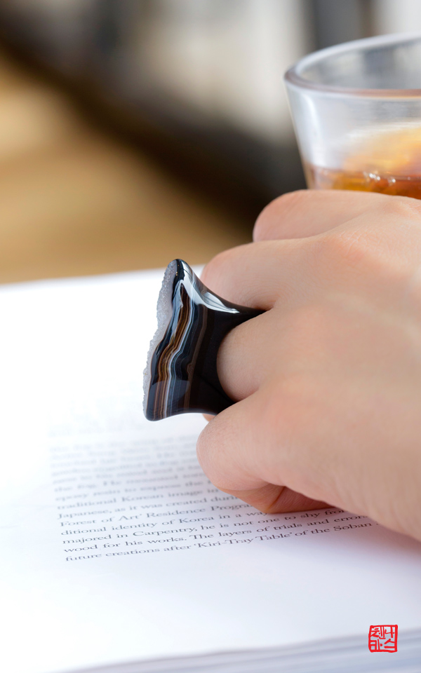 1451689 - [347] pre production sample _ 원석반지 _ 아게이트반지 _ 통반지