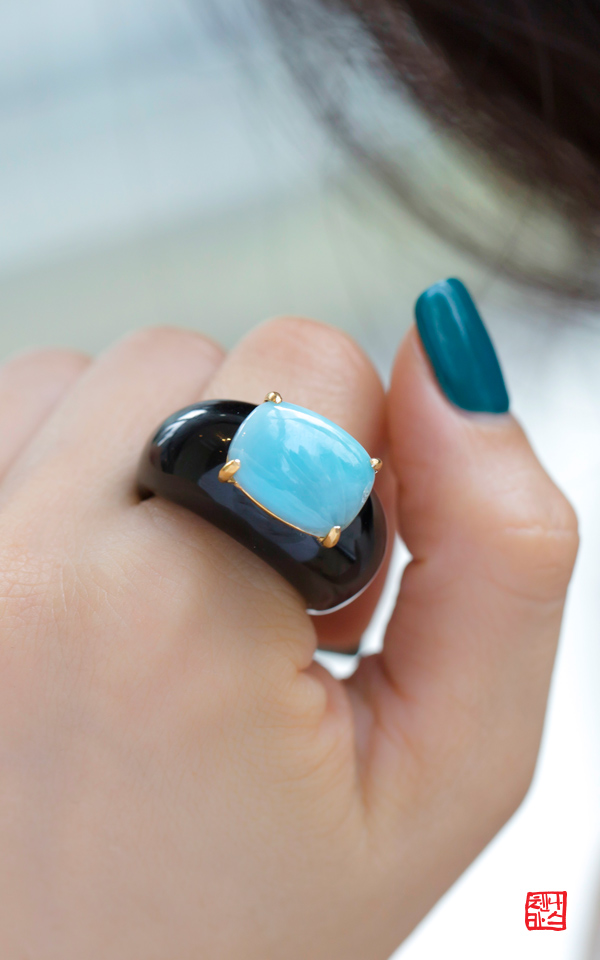 1456256 - [395] pre production sample _가락지 _ 원석가락지_ 전통반지_오닉스반지