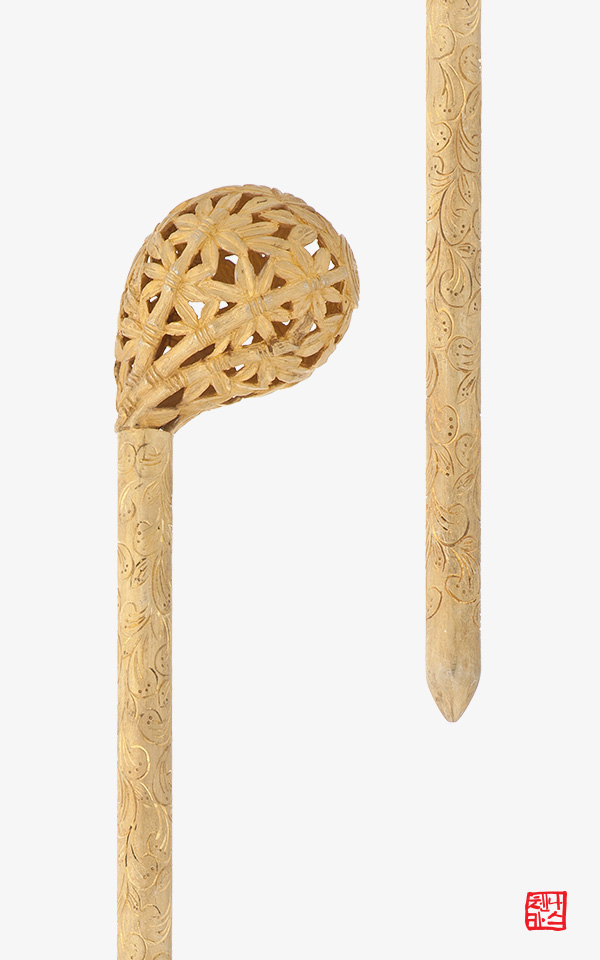 828300 - [나스첸카 NASCHENKA] 나스가 해석한 죽잠비녀 _ 골드 도금 은 비녀