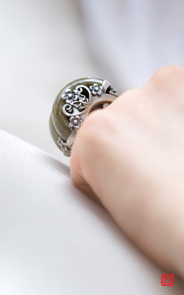 7789 - [나스첸카 NASCHENKA] 빈티지 쟈드 _ 아즈달 사야역활 _송중기님 협찬 반지] _ 비취 옥반지 _ 쌍가락지 _ 원석반지 _ 은반지 _ 옥가락지 _ 한복가락지