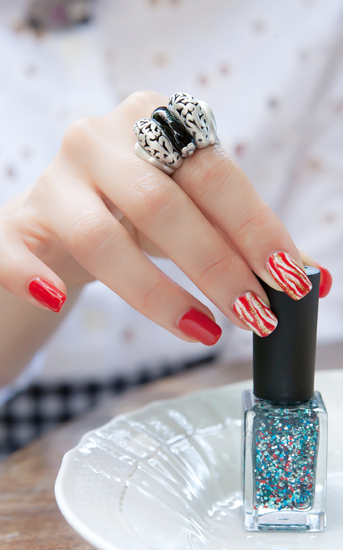 9594 - [나스첸카 NASCHENKA] 연애 공작소 [실버 수공예 오닉스 반지]