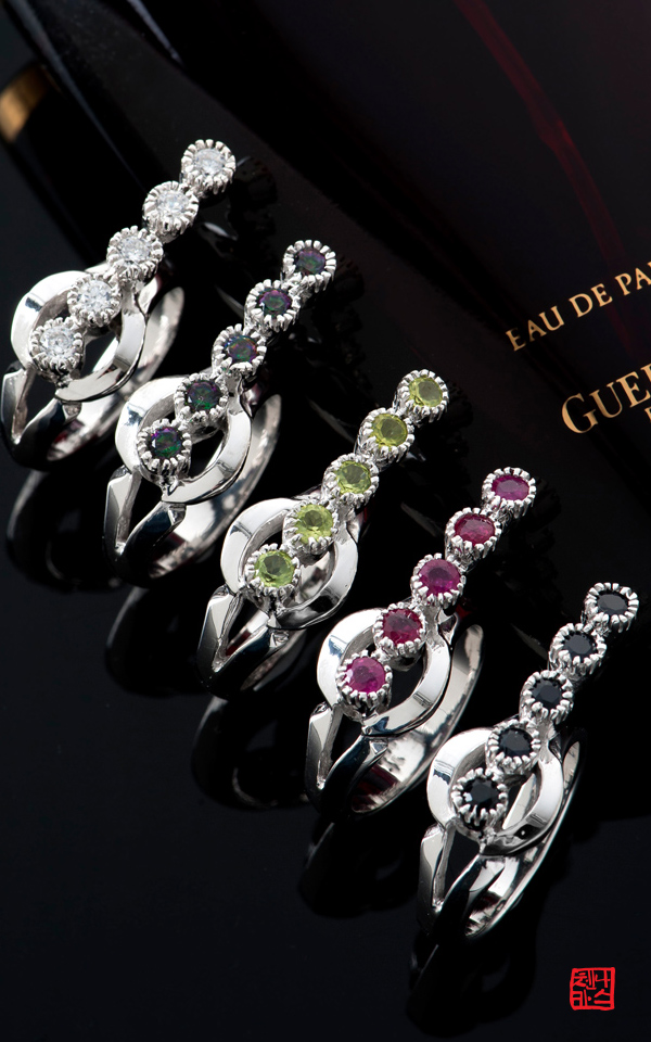 1473914 - [나스첸카 NASCHENKA] 층층층 높은곳에서 그대와 살련다 _ 유색 보석 반지