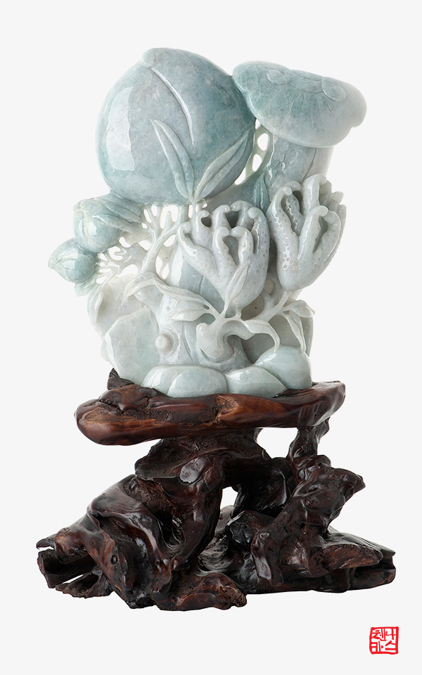 6570 - 부다 손 _ 비취 인테리어 소품