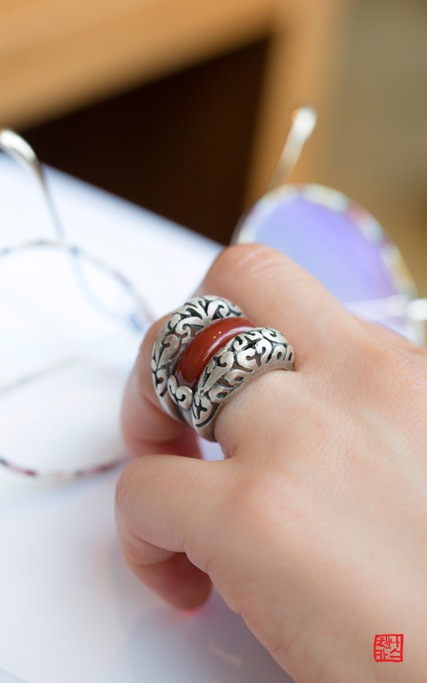 921153 - [나스첸카 NASCHENKA] 조용한 로맨티스트 _자마노반지_한복반지_은반지_미실반지_탐나는도다