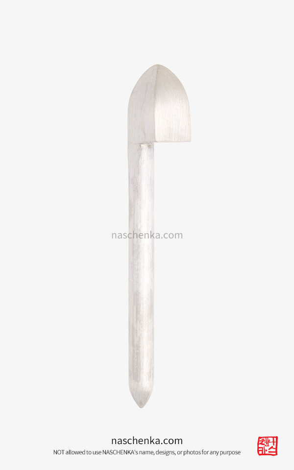 1547162 - 8cm 은 비녀 기본 비녀 쪽머리 비녀 상투관 비녀 은 동곳 민무늬 은비녀 나스첸카 NASCHENKA Binyeo