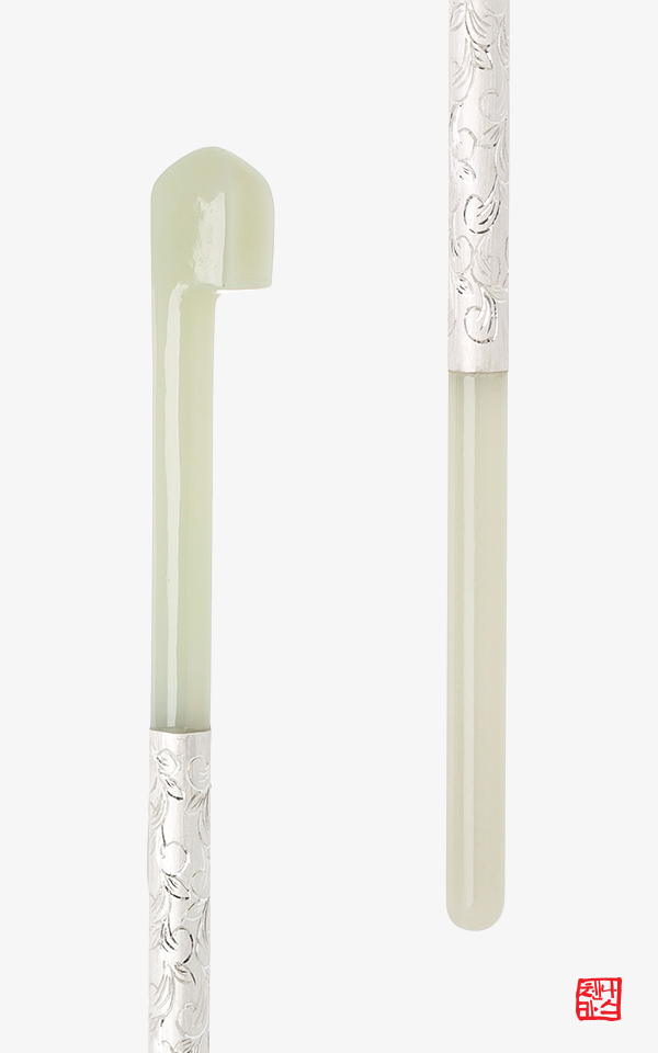 1520826 - 2025 APEC 홍보영상 비녀 [나스첸카 NASCHENKA] 순결한 걸작 2 _ 옥비녀 _ 국립고궁박물관 영친왕비 오두잠의 하이엔드 버전 