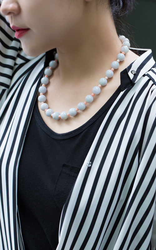 1114886 - [나스첸카 NASCHENKA] 사랑의 기억들 _ 비취 목걸이 산호 목걸이