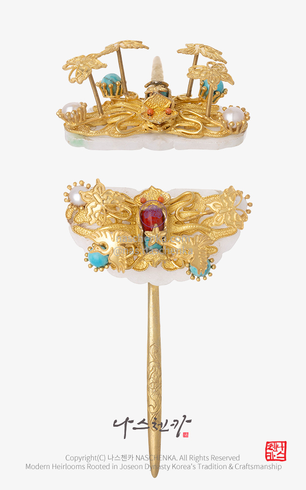 10955387 - [나스첸카 NASCHENKA] 대전 왕후 _ 나비 떨잠 뒤꽂이 