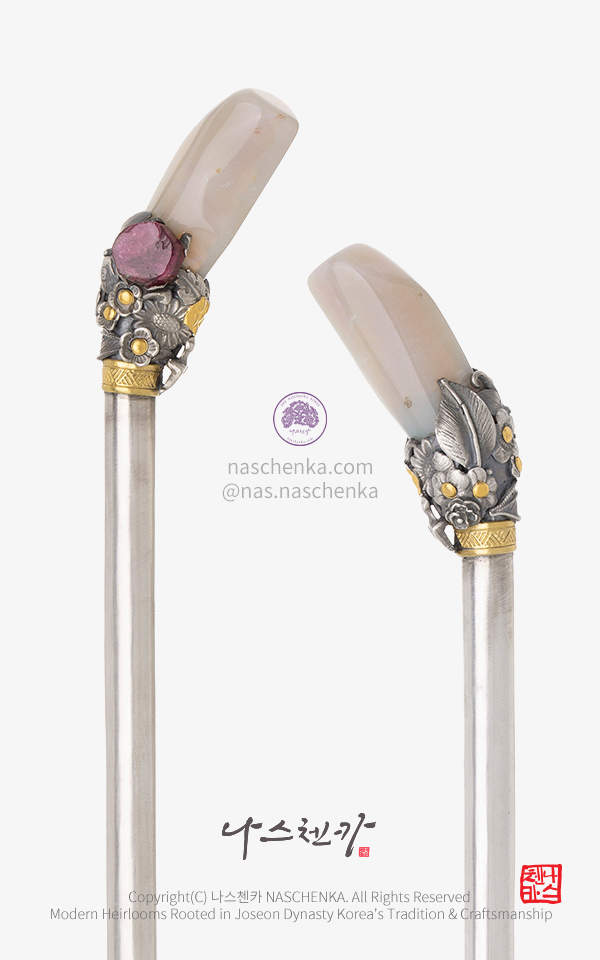 10956689 - 나스첸카 NASCHENKA] 시간은 추억속에 2 _ 오팔 원석 은 비녀