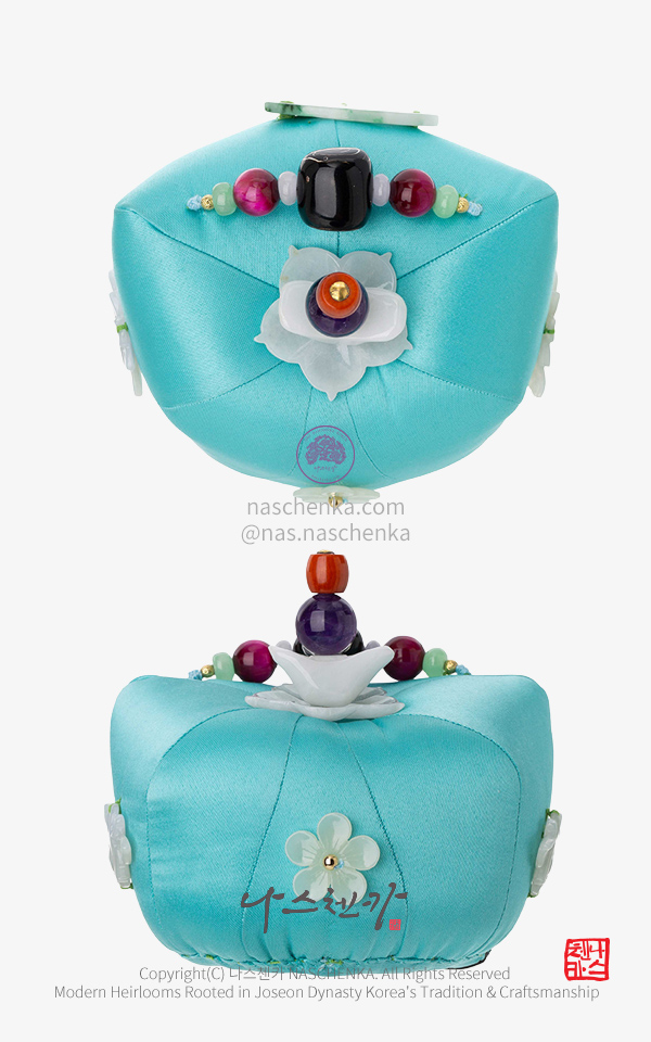 10957339 - [나스첸카 NASCHENKA] 가화만사성 _ 민트 전통 족두리 