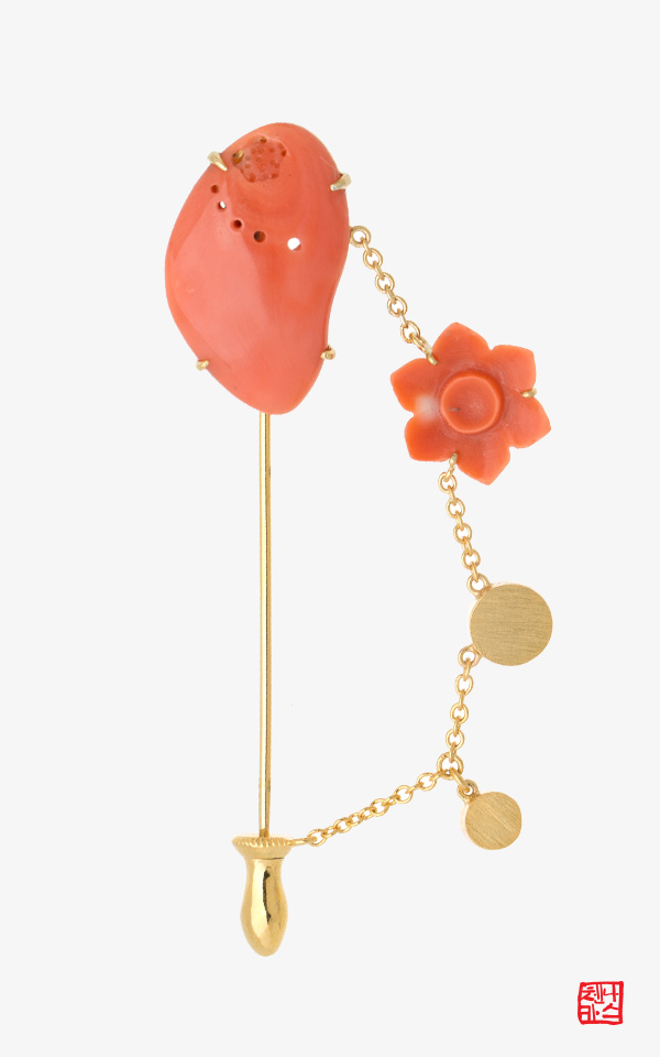 1463640 - [나스첸카 NASCHENKA] 마중 2 _ 산호부토니에 산호브로치