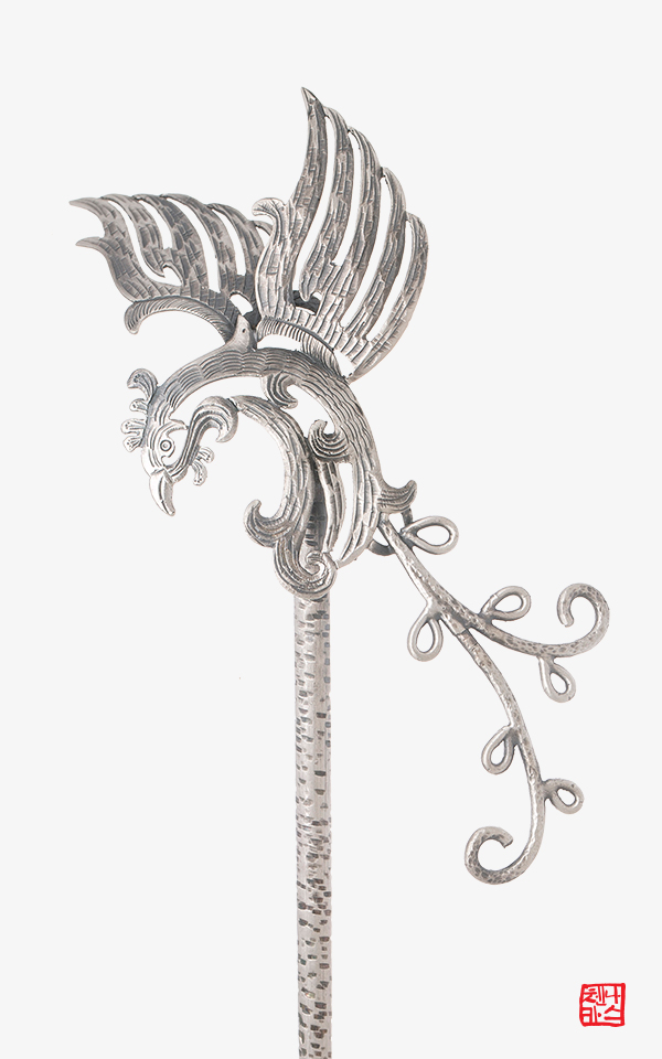 9345 - 전통 비녀 [나스첸카 NASCHENKA] 비상하는 나스첸카 NASCHENKA 봉황  은으로 날아오른 조선의 깃. NASCHENKA 은비녀.