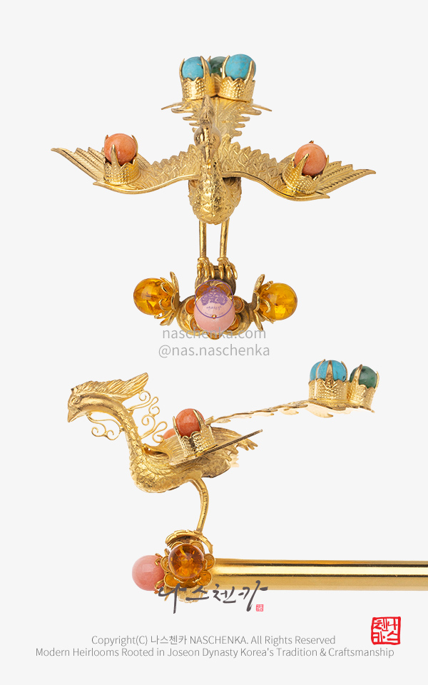 10957991 - [나스첸카 NASCHENKA] 중전비녀 _조선의 화려한 대봉잠 두번째 _ 은 봉황 비녀 