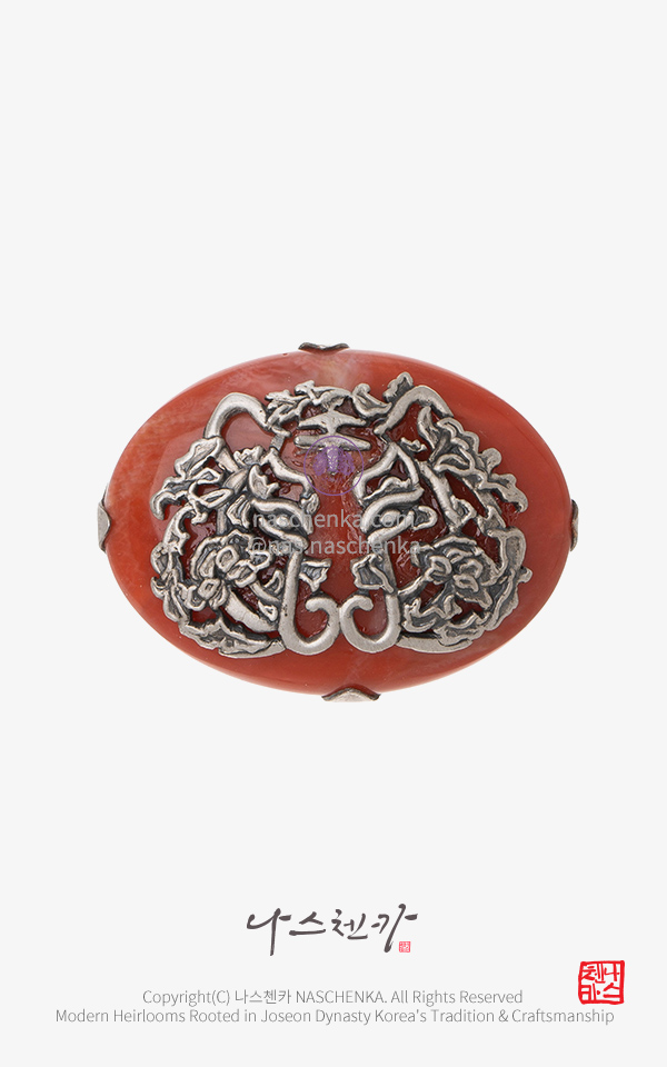10957567 - 전통 노리개 [나스첸카 NASCHENKA] 호랑이 은 띠돈 