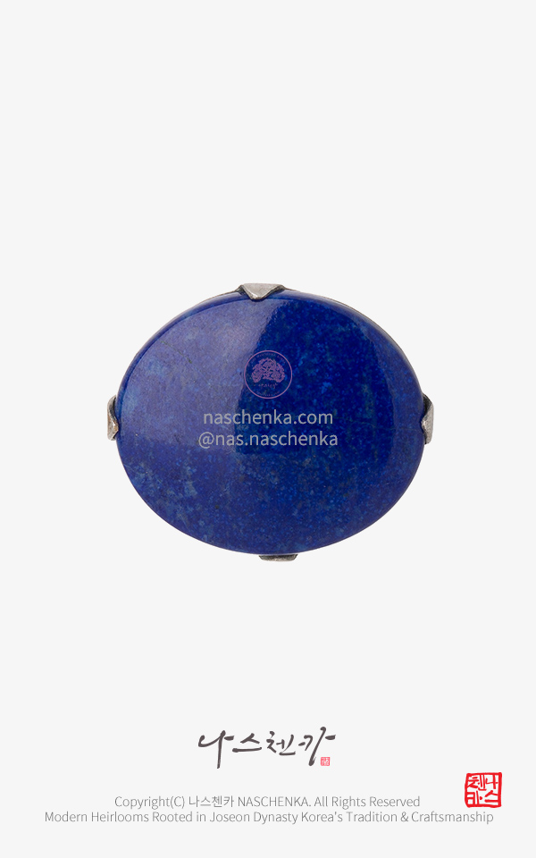 10957573 - 전통 노리개 띠돈 [나스첸카 NASCHENKA] 청금석 은 띠돈 