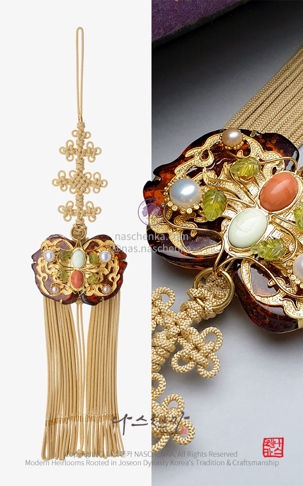 10958045 - 한복 노리개 [나스첸카 NASCHENKA] 박물관급 공예 전통 나비 노리개