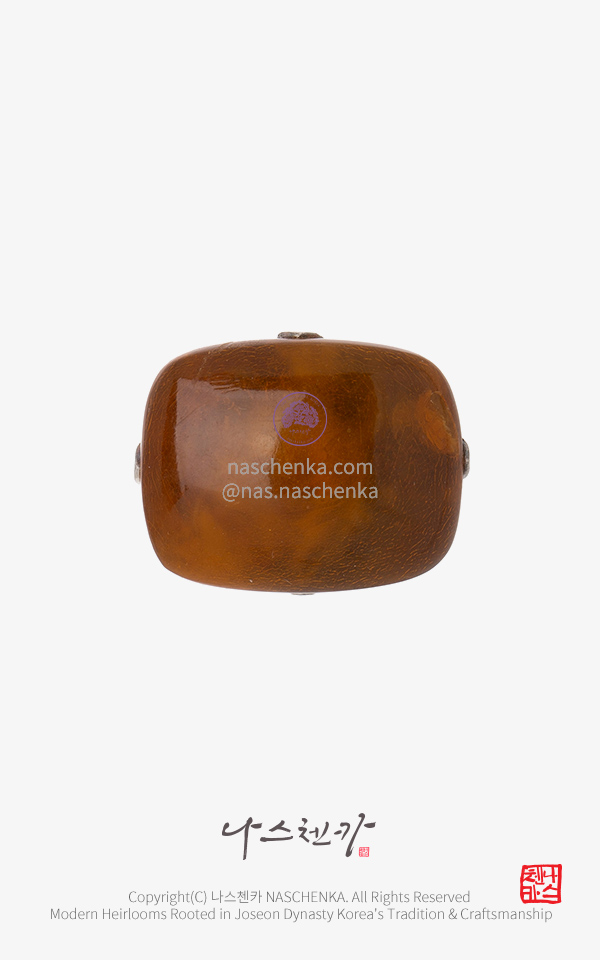 10957570 - 전통 노리개 띠돈 [나스첸카 NASCHENKA] 호박 은 띠돈
