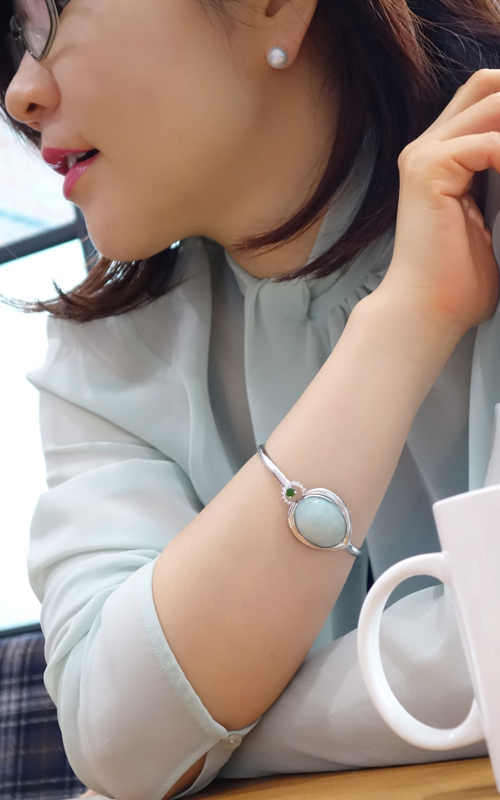 963460 - [나스첸카 NASCHENKA] 손목이 예뻐지고 싶었어요 _ 민트 비취 팔찌