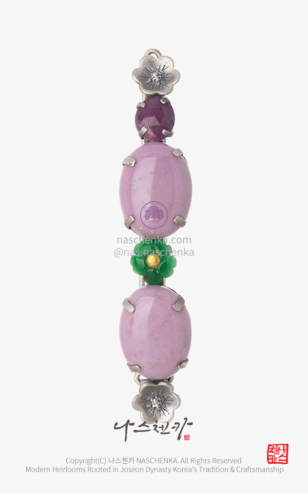 10957200 - 전통 머리핀 [나스첸카 NASCHENKA] 영앤리치의 화려한 일상 _ 원석 헤어핀