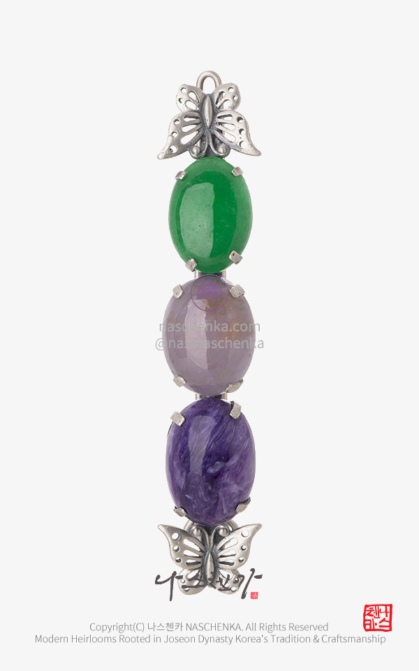 10957201 - 전통 머리핀 [나스첸카 NASCHENKA] 영앤리치의 화려한 일상 2 _ 원석 헤어핀