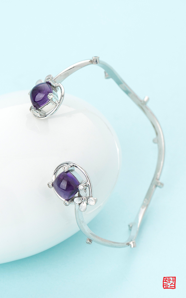 1363634 - [나스첸카 NASCHENKA] 열대어 퍼플 _ 자수정 팔찌