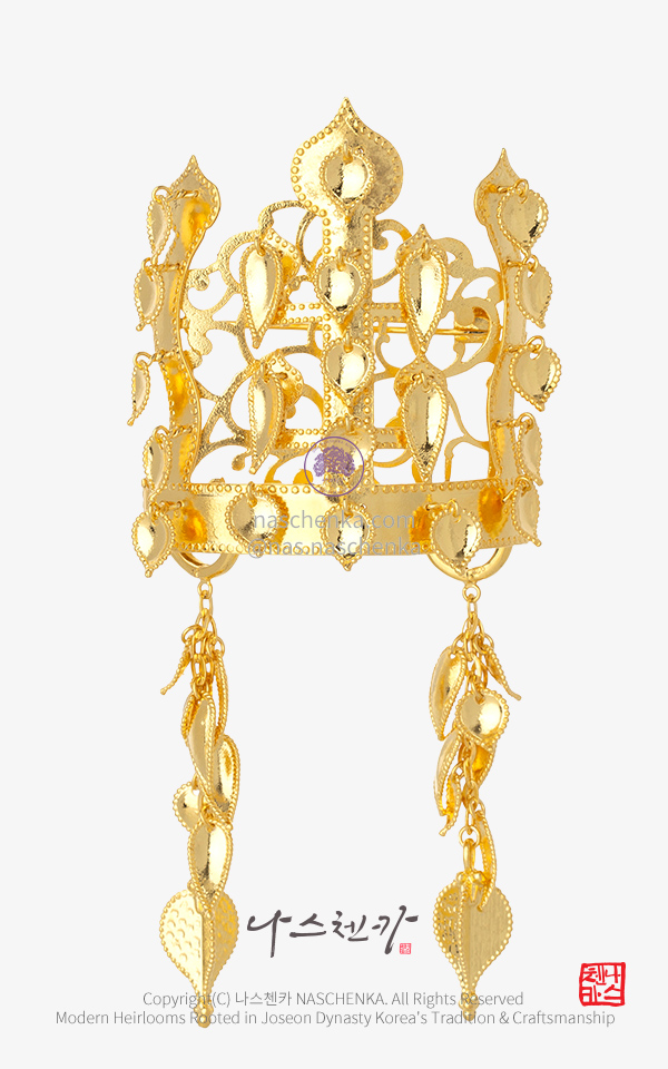 10958575 - 조상님 감사합니다 나스첸카 NASCHENKA 금관 브로치 은 Silver 925