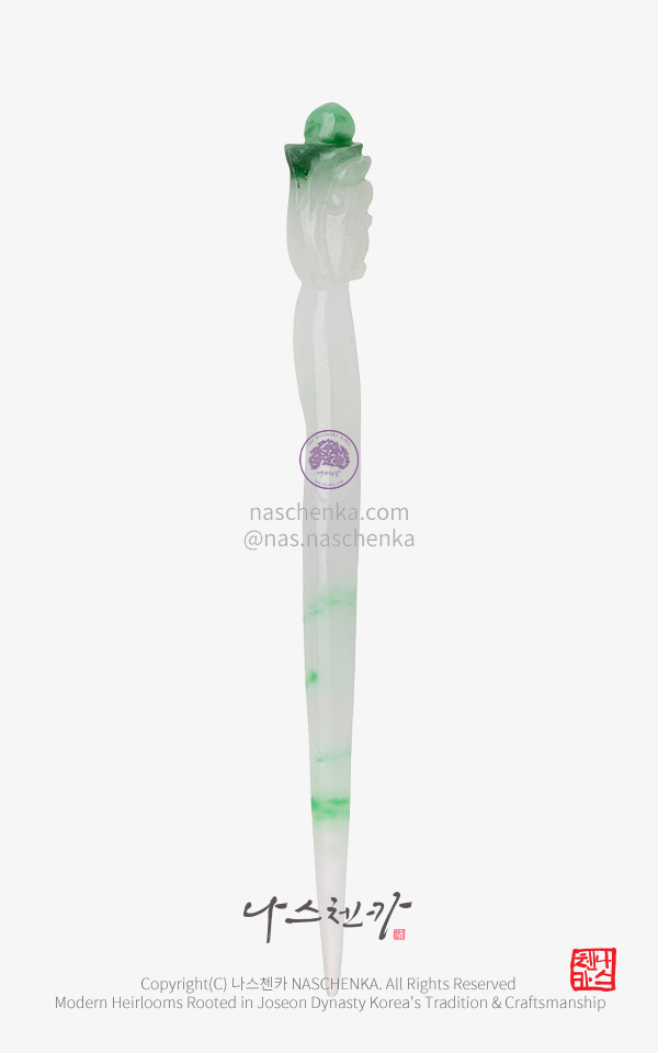 10958646 - 남성 한복 장신구 비취 동곳 