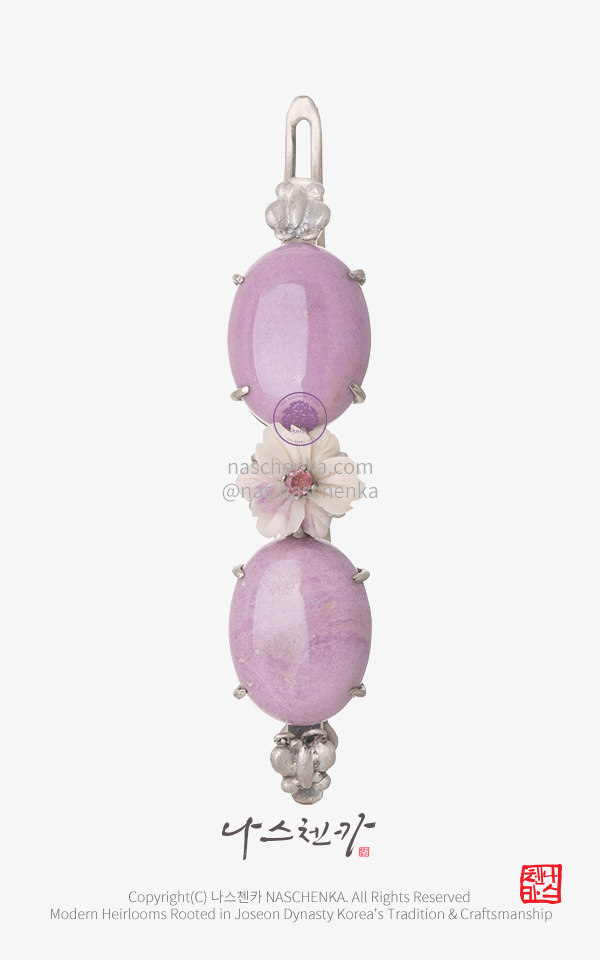 10959085 - 나스첸카 NASCHENKA 메이크 미 블러쉬 2 원석 머리핀 