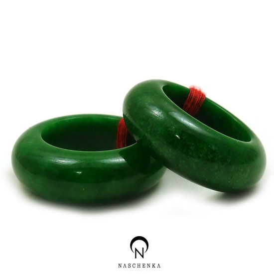 5278 - [나스첸카 NASCHENKA] 노블레스 전통 비취 쌍가락지 5 [비취 가락지]