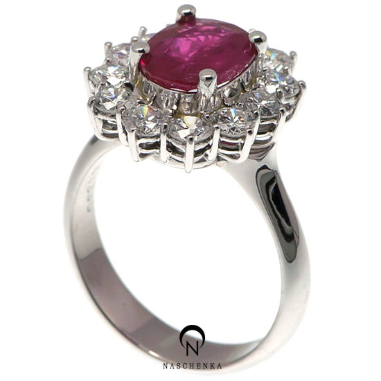 10417 - [나스첸카 NASCHENKA] 천연 루비 2.02 캐럿 [18K 루비 반지]