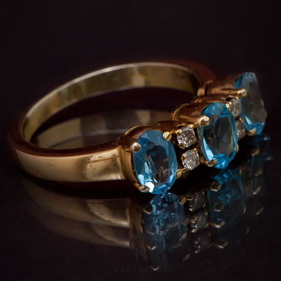 10432 - [나스첸카 NASCHENKA] 토파즈 [14K 토파즈 다이아몬드 반지]