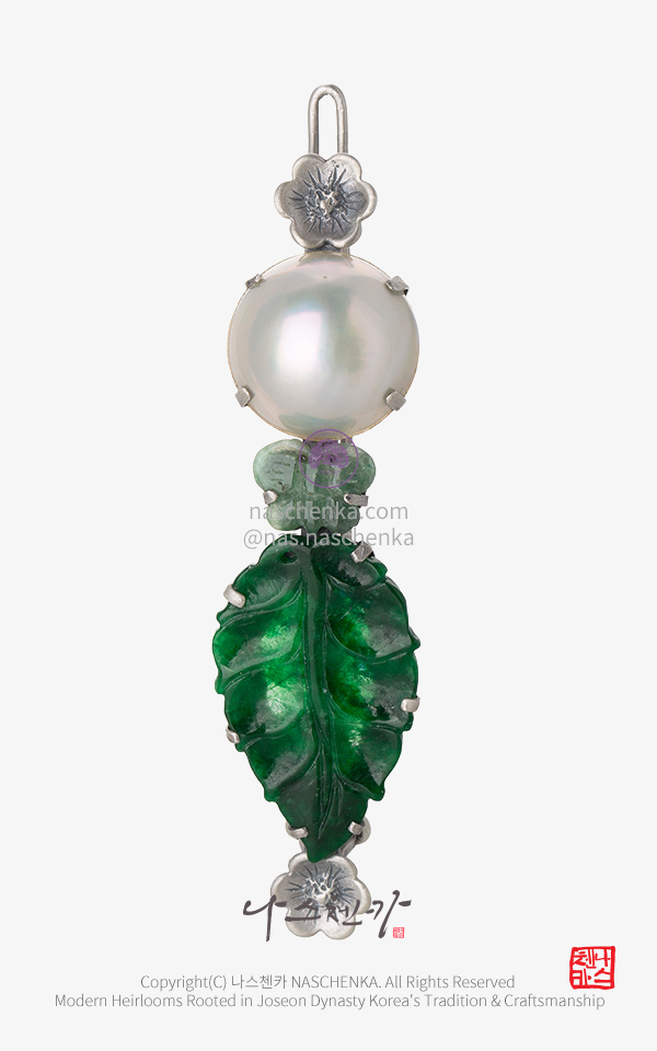 10959203 - 나스첸카 NASCHENKA 메이크 미 조선왕실여인 원석 은 머리핀 NASCHENKA Make Me Joseon Royal Lady Hairpin Silver