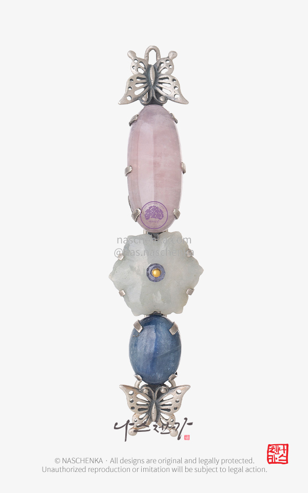 10959266 - 나스첸카 NASCHENKA 메이크 미 조선왕실여인 원석 은 머리핀 9 NASCHENKA Make Me Joseon Royal Lady Hairpin Silver