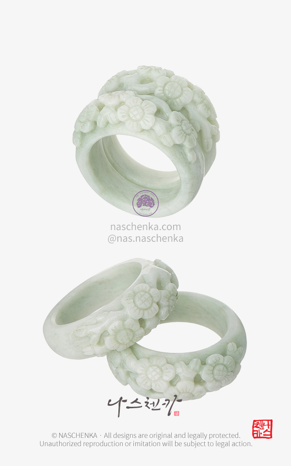 10959617 - NASCHENKA  고려 청자 매화 쌍가락지